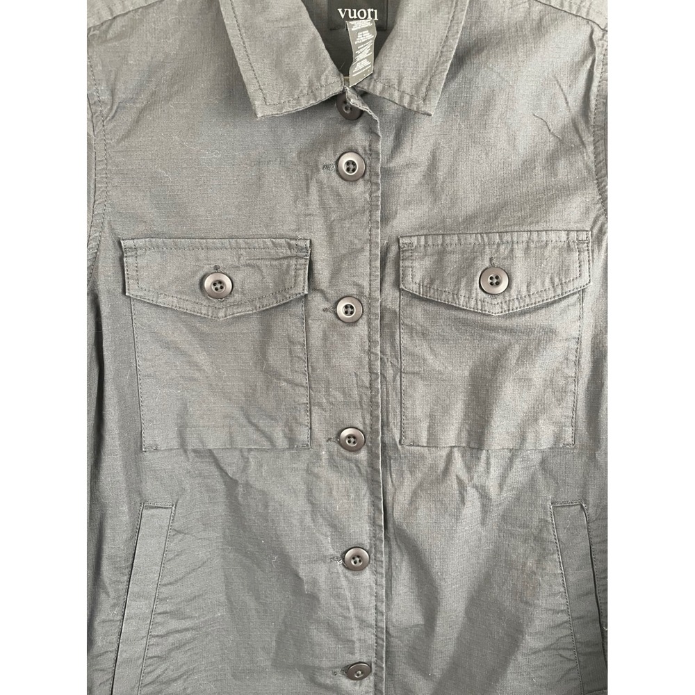 Vuori Womens Ripstop Jacket Charcoal Grey Organic Cotton VW523 Size XS - Picture 6 of 11